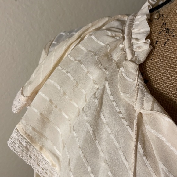 PAIGE Silvette Ruffle Silk Blouse - Picture 11 of 17